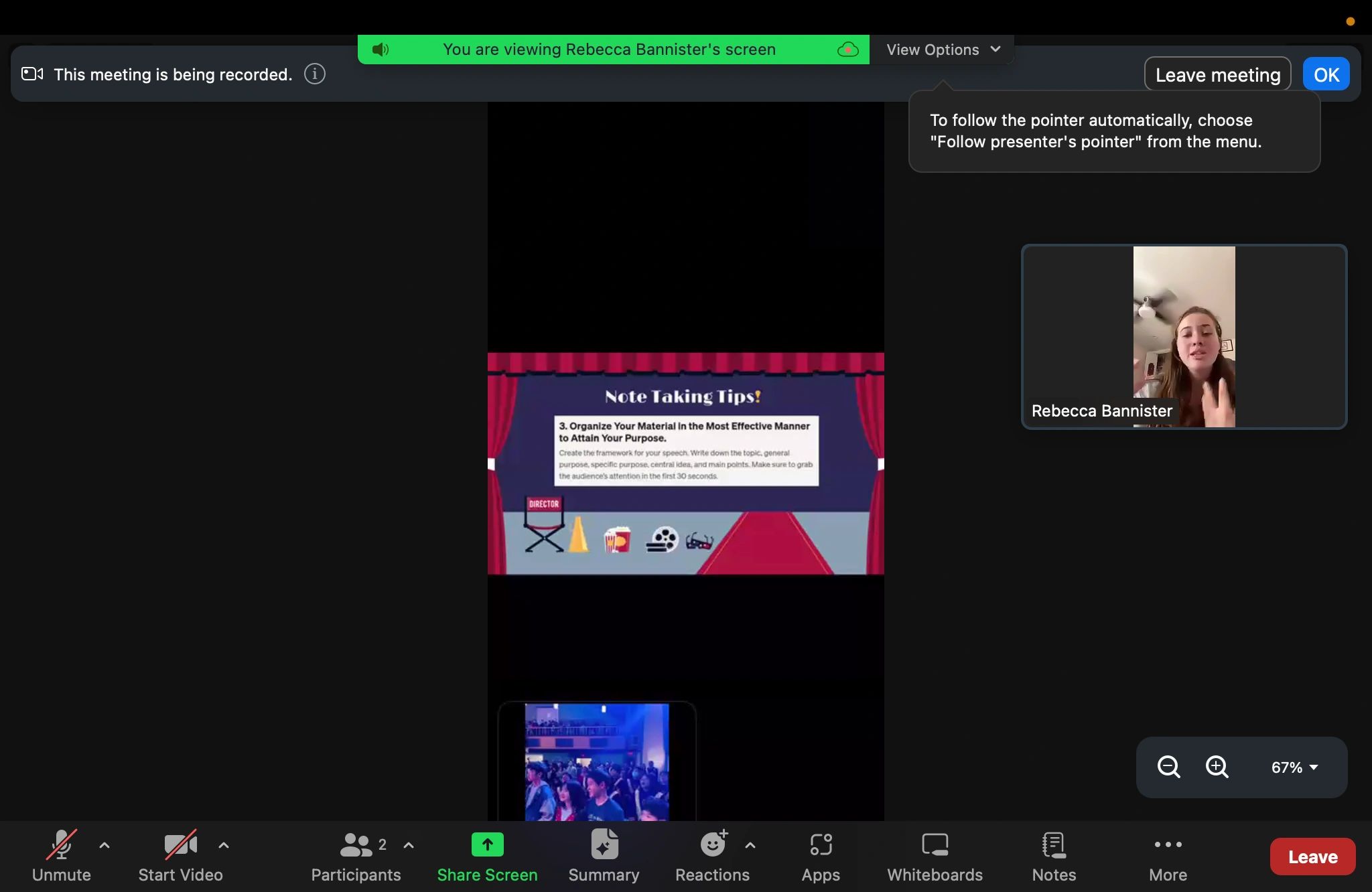 Public Speaking with Rebecca Banninster