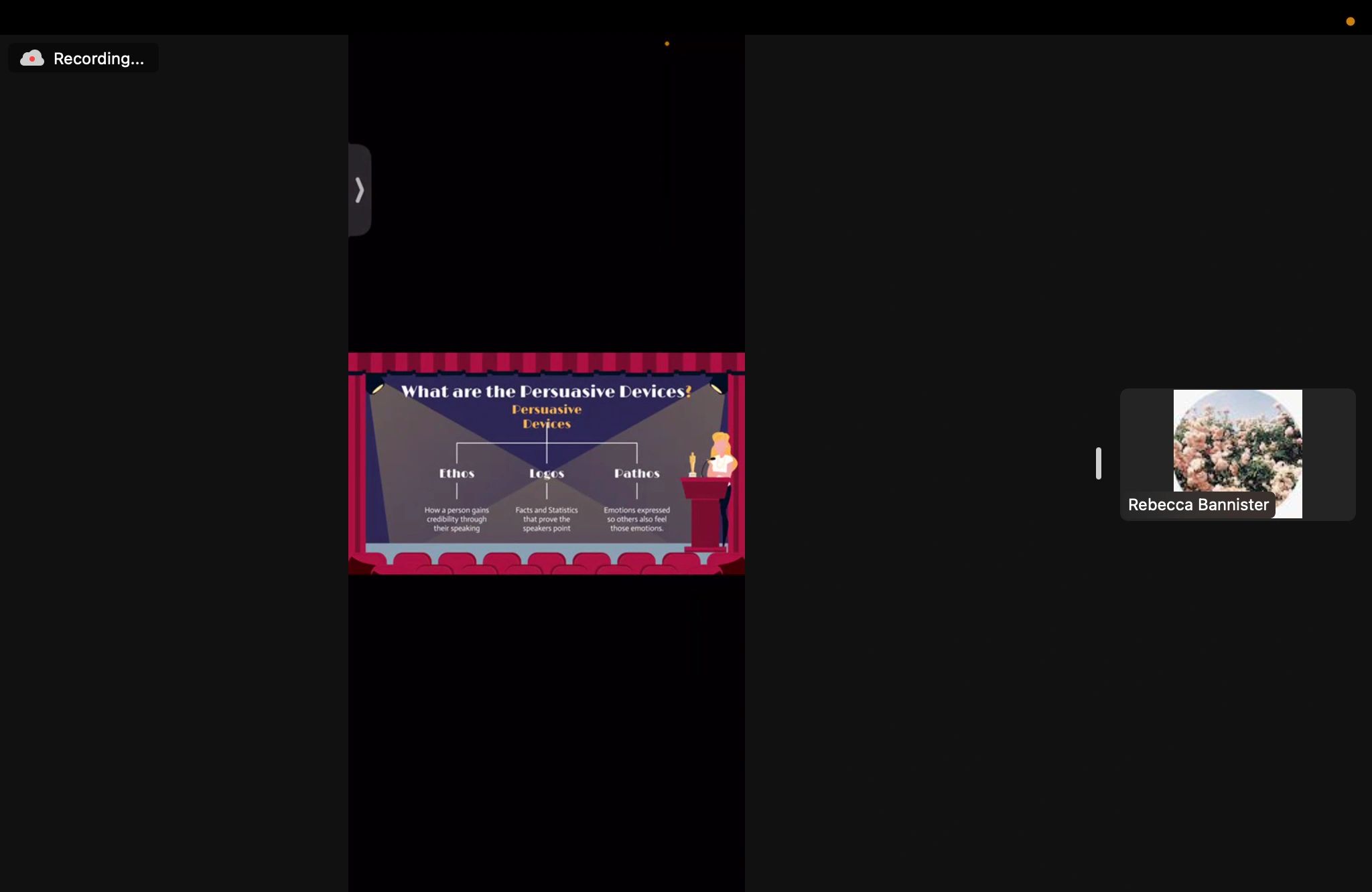 Public Speaking lesson with Rebecca Bannister