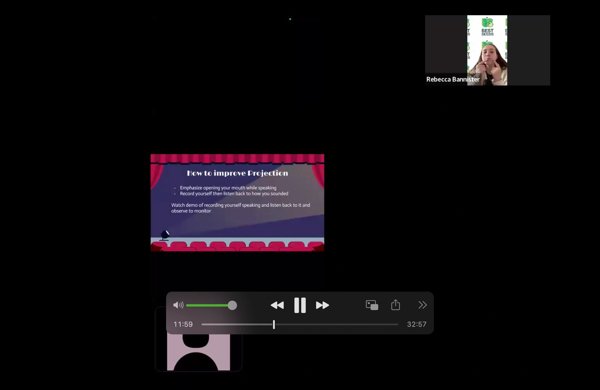 Public Speaking with Rebecca Bannister